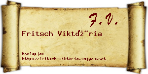 Fritsch Viktória névjegykártya